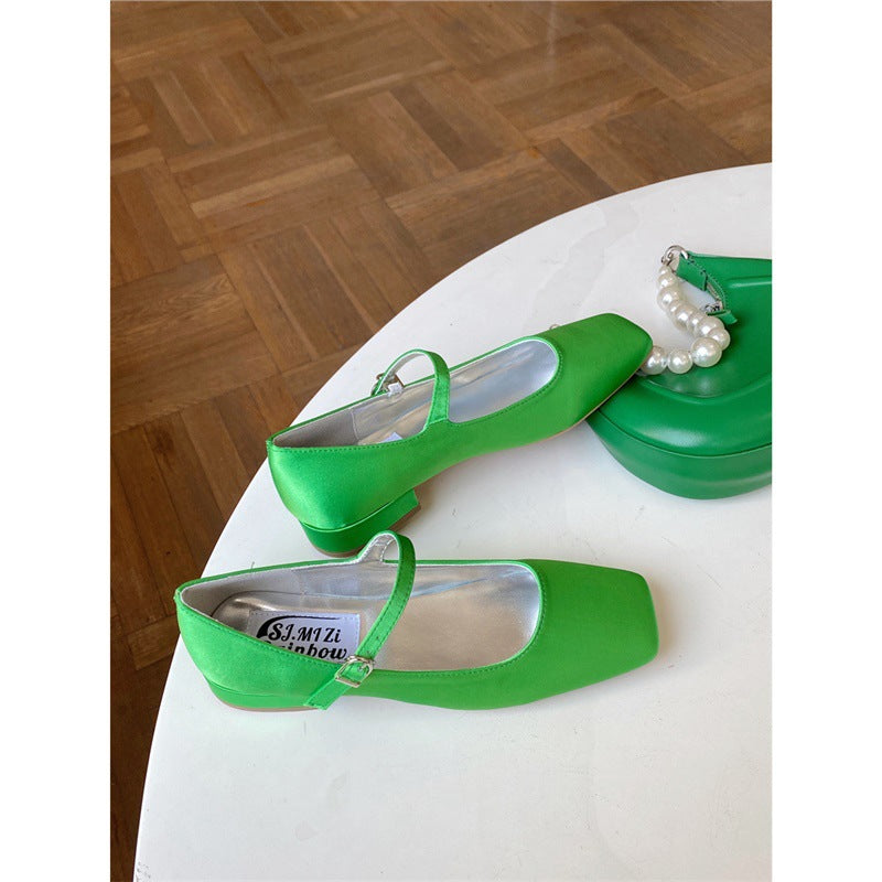 OrthoCare | Transparent Strap Pointed Toe Flats
