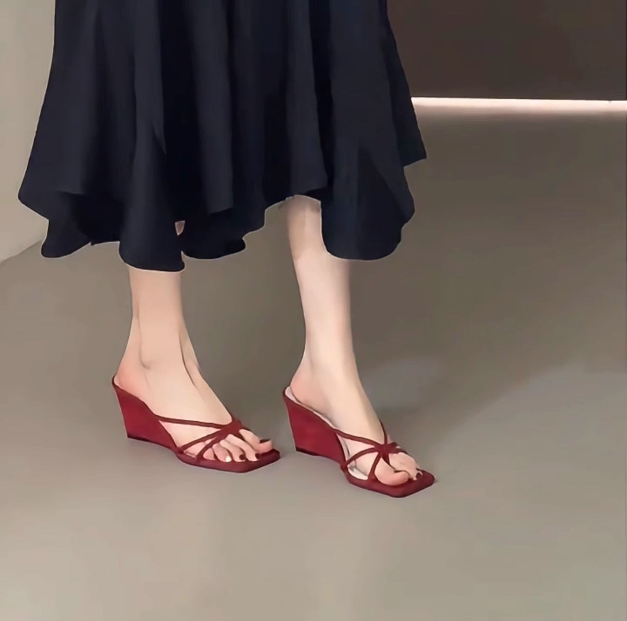 OrthoCare | Strappy Pointed Toe Kitten Heel Sandals