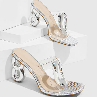 Eulalie | Women’s Orthopedic Clear Sculpted Heel Sandals