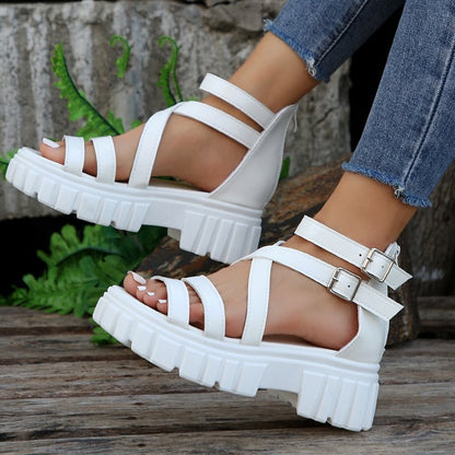 Hartley | Women’s Orthopedic Gladiator Platform Sandals