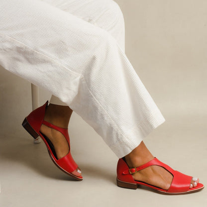 Perrine | Women’s Orthopedic Pointed Toe Slingback Flat Sandals