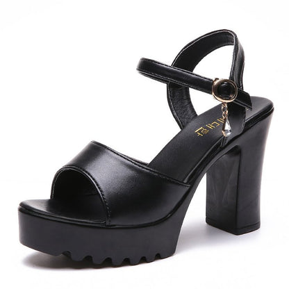 OrthoCare Platform Block Heel Sandals