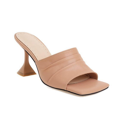 Ainsley | Women’s Orthopedic Square Toe Kitten Heel Mule Sandals