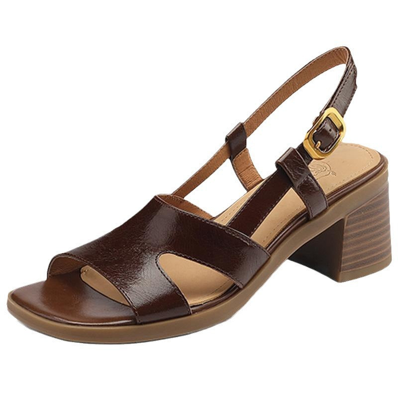OrthoCare Square Toe Sandals - Open Toe Comfort