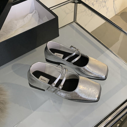 OrthoCare Silver Evening Flats - Lightweight Comfort