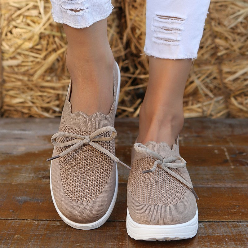 Qabalah | Orthopedic Knit Platform Slip-On Sneakers