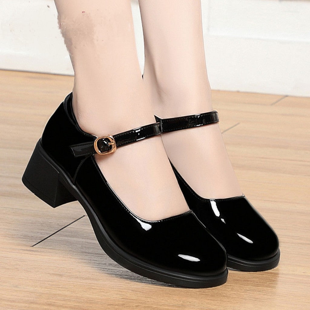 Jovianne | Women’s Orthopedic Mary Jane Block Heel Pumps
