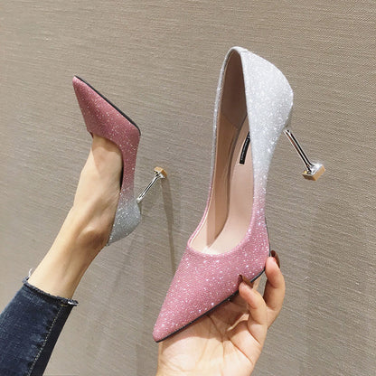 OrthoCare Sexy Gradient Pointed Stiletto Pumps - Unique Elegance