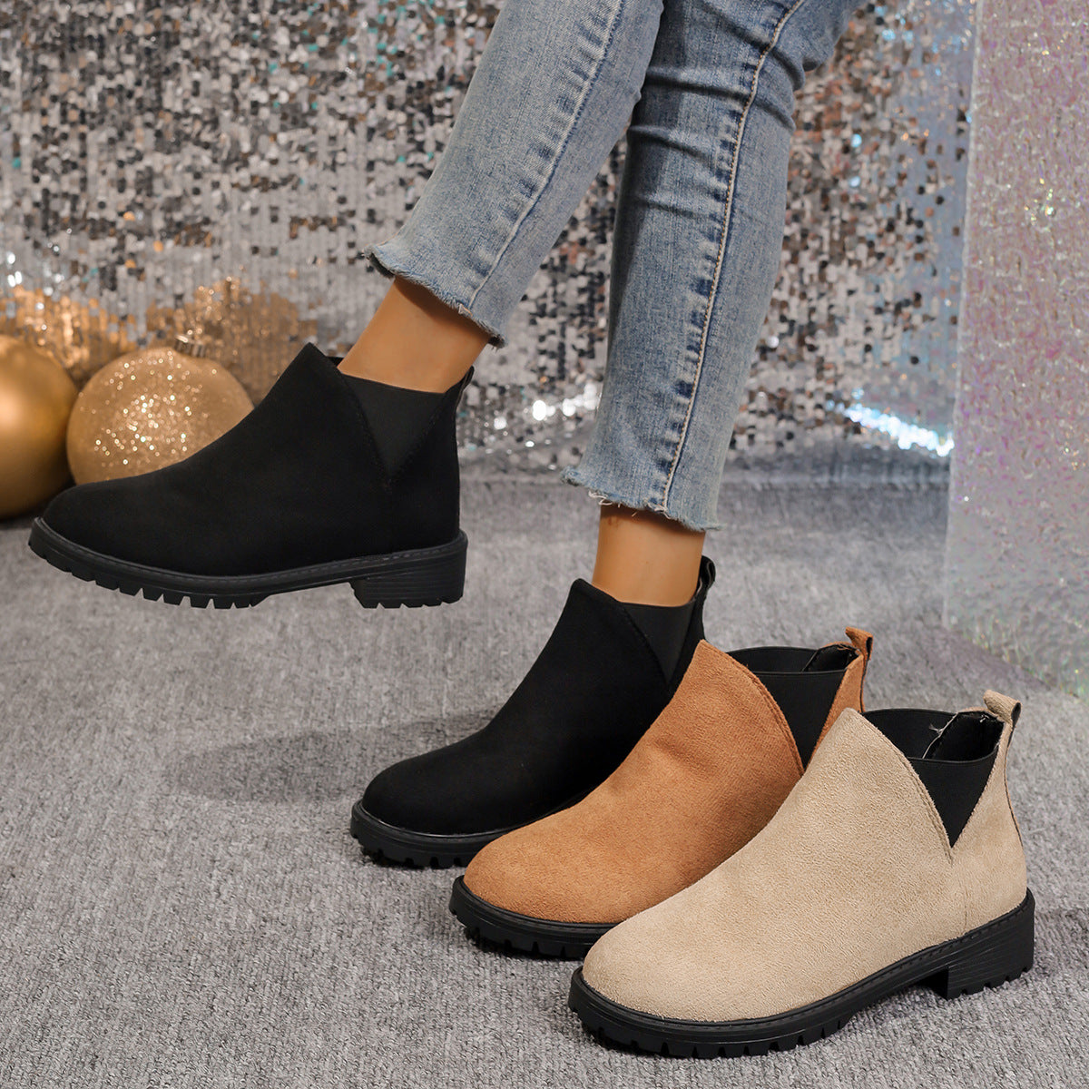 OrthoCare Women's Chunky Heel Martin Boots