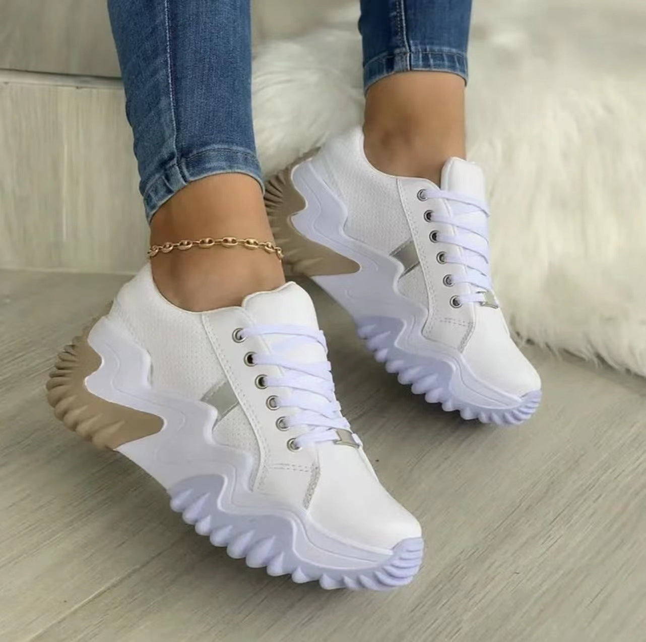 OrthoCare Lace-Up Sport Sneakers - Unique Style And Comfort