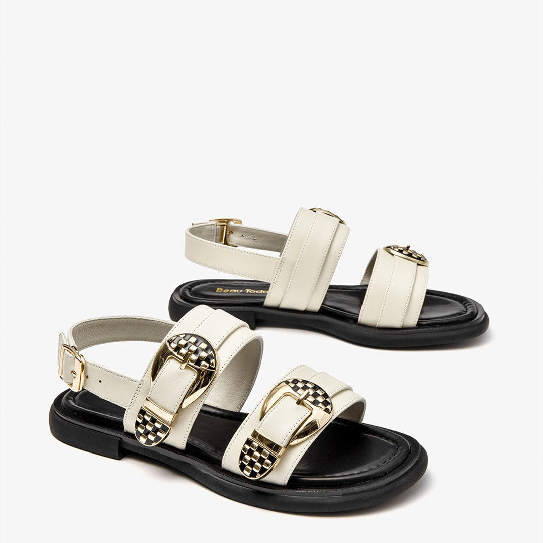 Yohana | Women’s Orthopedic Double Buckle Comfort Slide Sandals