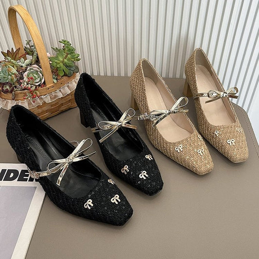 Farren | Women’s Orthopedic Rhinestone Mary Jane Ballet Flats