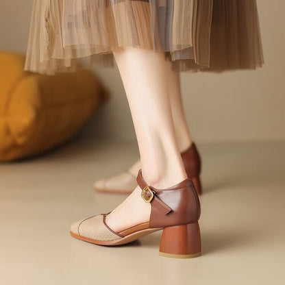 Belenia | Women’s Orthopedic Vintage Mary Jane Block Heel Shoes