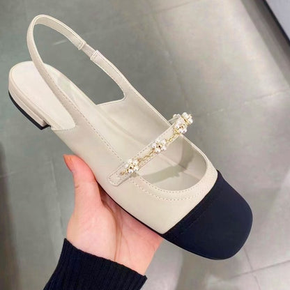 OrthoCare Flat Shoes - Square Toe Elastic Band