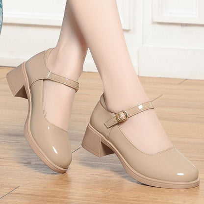 Jovianne | Women’s Orthopedic Mary Jane Block Heel Pumps