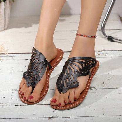 OrthoCare Vintage Summer Sandals With Butterfly Wings - Unique And Lightweight