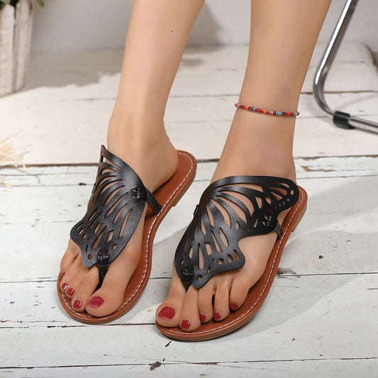 OrthoCare Vintage Summer Sandals With Butterfly Wings - Unique And Lightweight