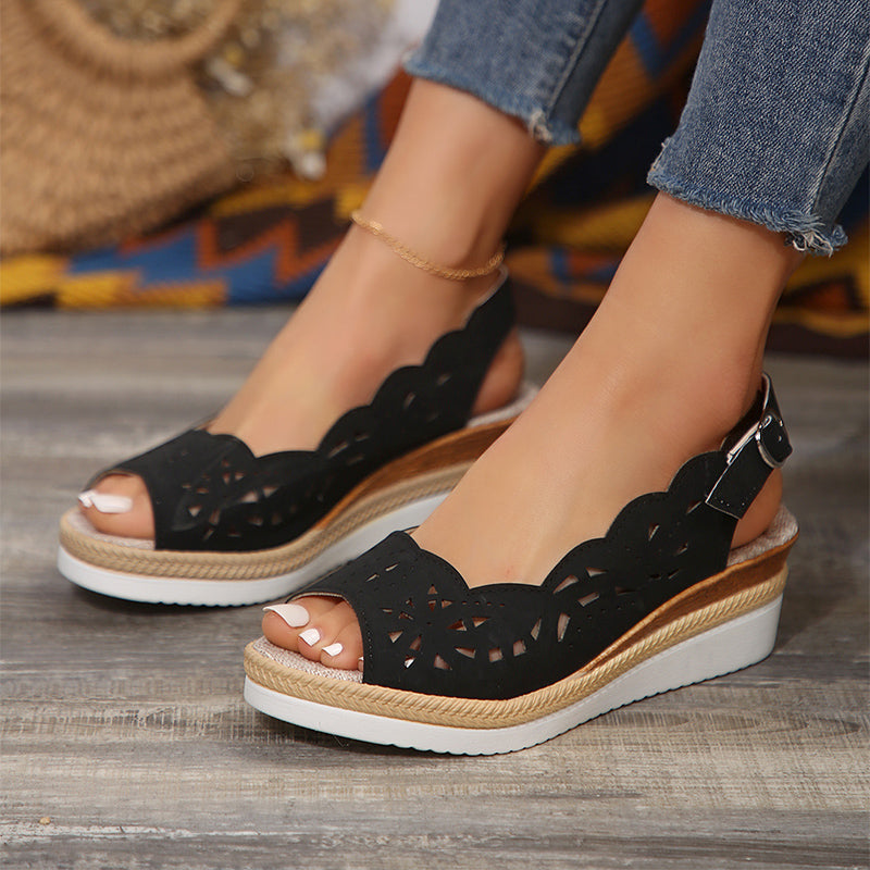 OrthoCare Perforated Wedge Sandals