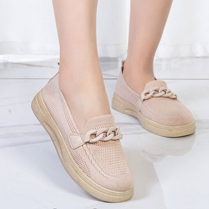 OrthoCare Chain Flats - Slip-On Comfort Shoes