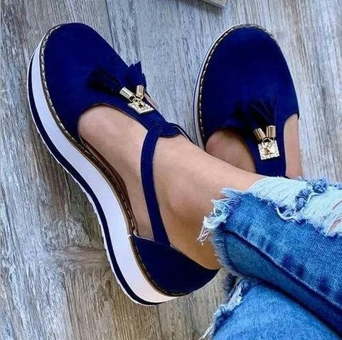 OrthoCare Fringe Flat Shoes - Spring Elegance