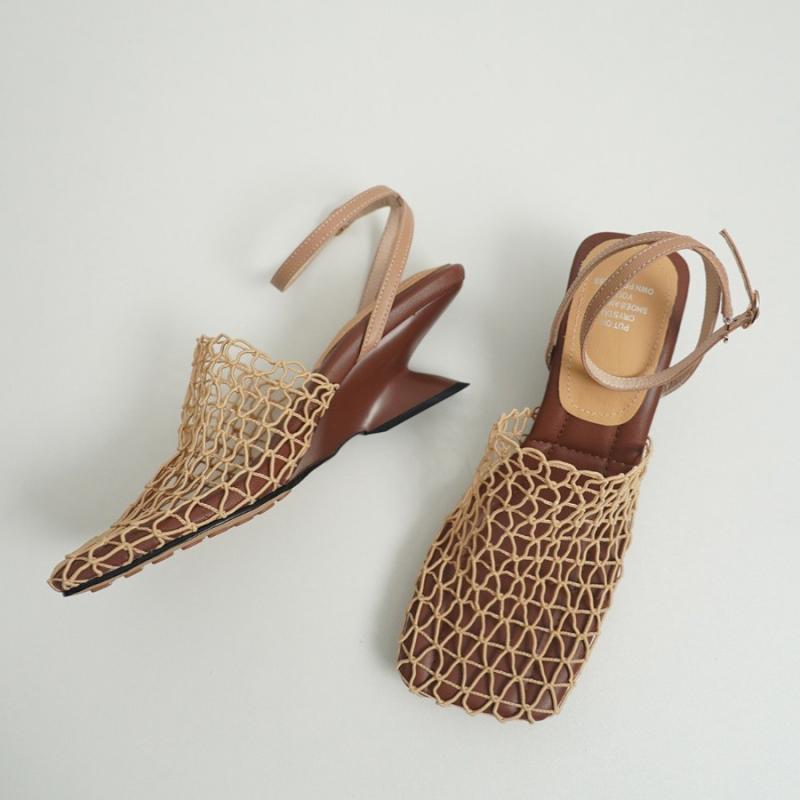 Inara | Women’s Orthopedic Woven Mesh Slingback Heels