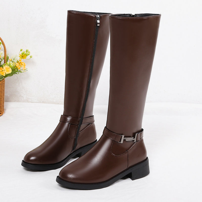 Isabel | Orthopedic Winter Chunky Heel Round Head Knight Over The Knee Boots