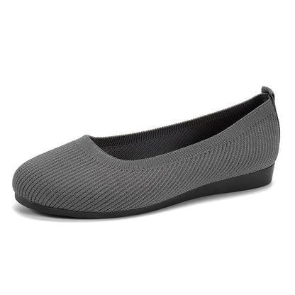 OrthoCare Comfortable Flat Shoes In Knitted Mesh