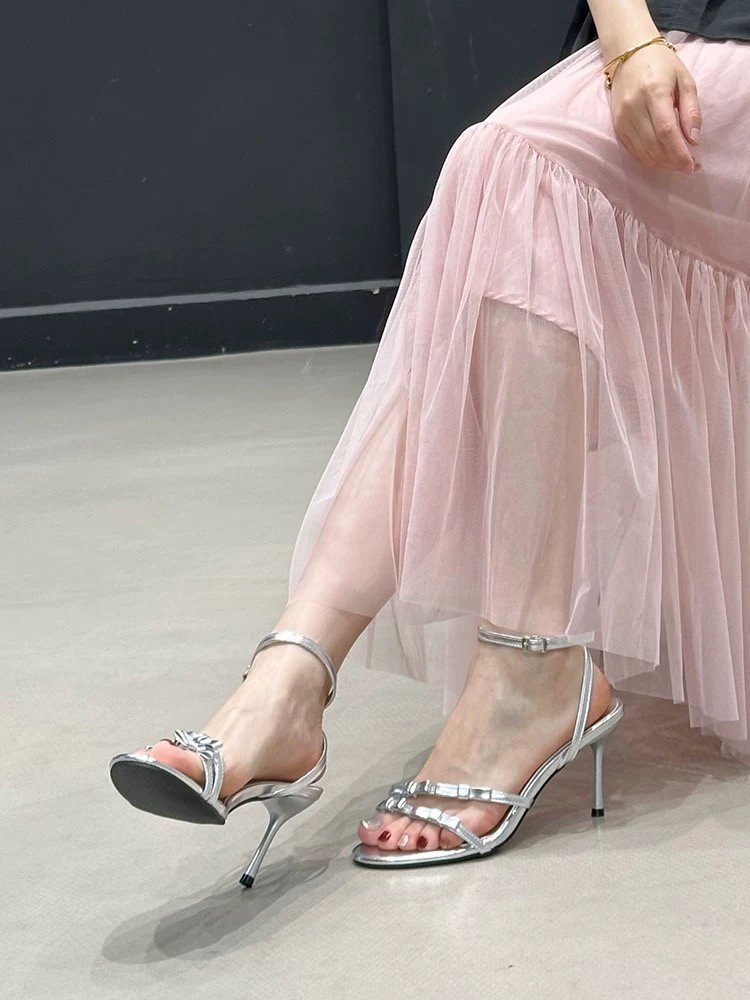 Azaria | Women’s Orthopedic Rhinestone Strappy Heeled Sandals
