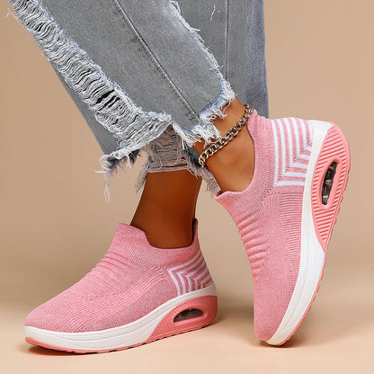 OrthoCare Women’s Slip-On Sneakers – Lightweight Breathable Walking Shoes