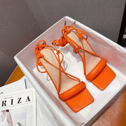 OrthoCare Cut-Out Stiletto Heels With Ankle Strap - Unique Elegance