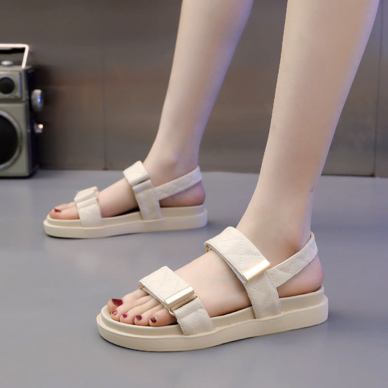 Carlotta | Women’s Orthopedic Double Buckle Platform Comfort Sandals