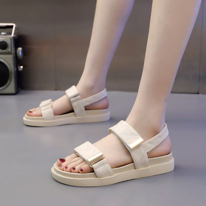 Carlotta | Women’s Orthopedic Double Buckle Platform Comfort Sandals