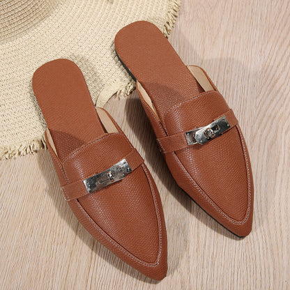 Lucerine | Women’s Orthopedic Pointed Toe Mule Flats