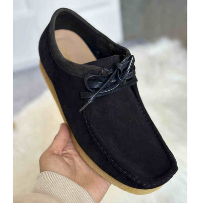 OrthoCare Leather Lace-Up Shoes With A Thick, Unique Sole