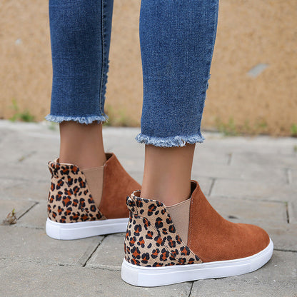 OrthoCare Leopard Flats - Elastic V Cutout Comfort