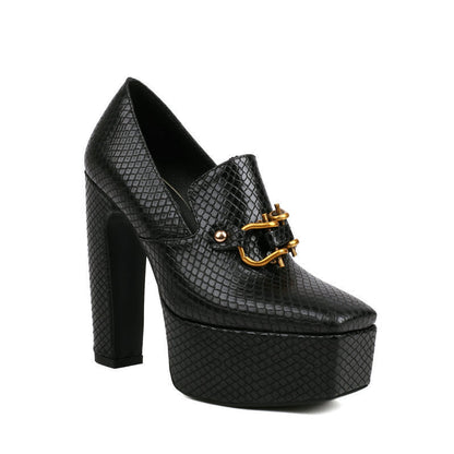 Fayevera | Women’s Orthopedic Platform Block Heel Loafers