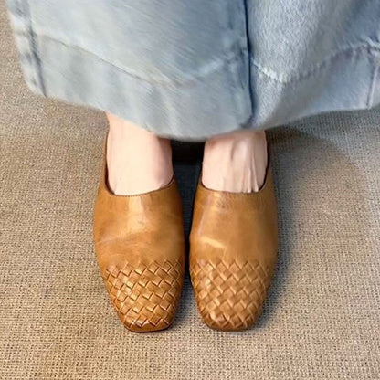 OrthoCare | Woven Toe Slip-On Mule Loafers