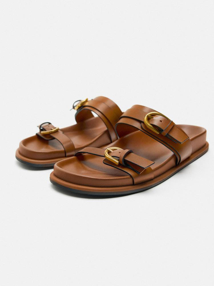 OrthoCare Double-Buckle Comfort Slide Sandals