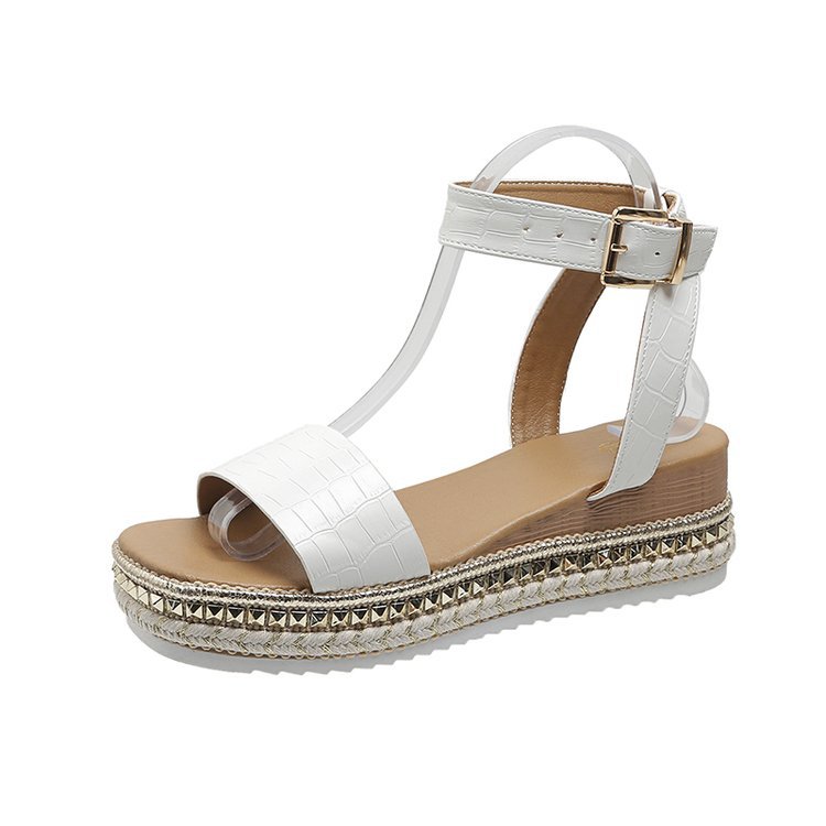 Vaelina | Women’s Orthopedic Snake Print Espadrille Platform Sandals