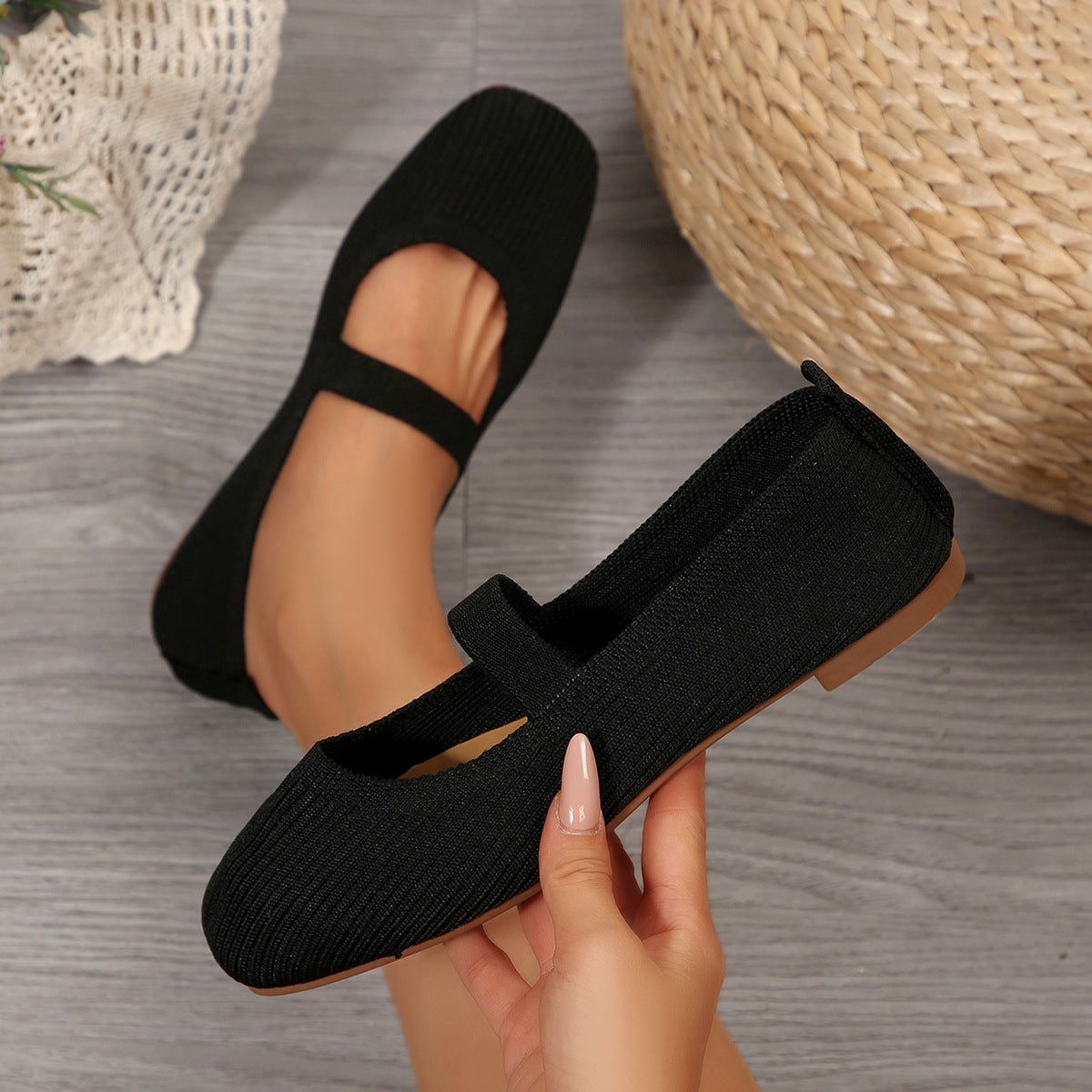 OrthoCare Lightweight Breathable Mesh Ballet Flats