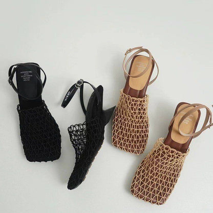 Inara | Women’s Orthopedic Woven Mesh Slingback Heels