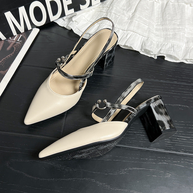 OrthoCare Trendy Open-Toe Heeled Shoes For Summer -