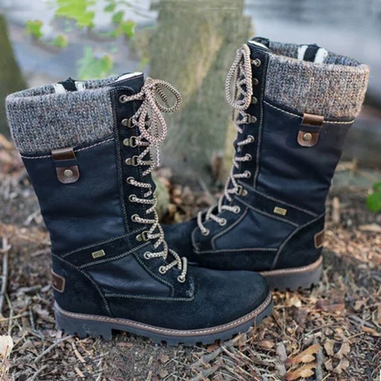 OrthoCare Wool Boots - Low Heel, Side Zip Comfort