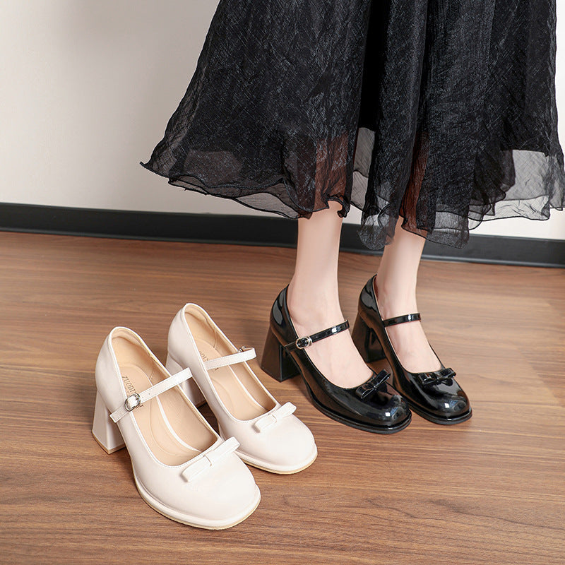 OrthoCare Mary Jane Shoes - Wide Fit Chunky Heel