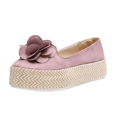 OrthoCare Women’s Bow Platform Espadrille Flats – Lightweight Comfort Slip-On