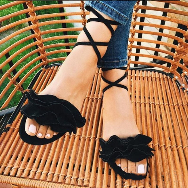 OrthoCare Plus Size Floral Flat Sandals - Unique Elegance