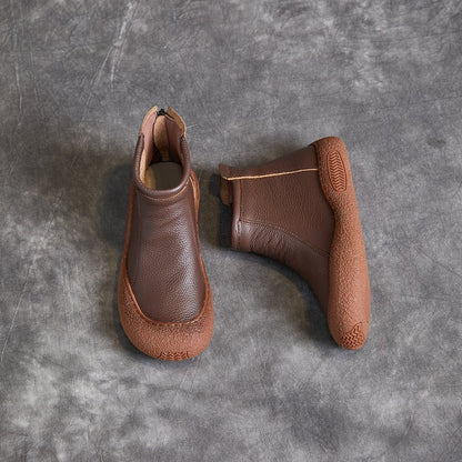 OrthoCare Cowhide Ankle Boots - Supportive Comfort