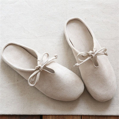 OrthoCare Retro Velvet Loafer - Flat Half Slipper