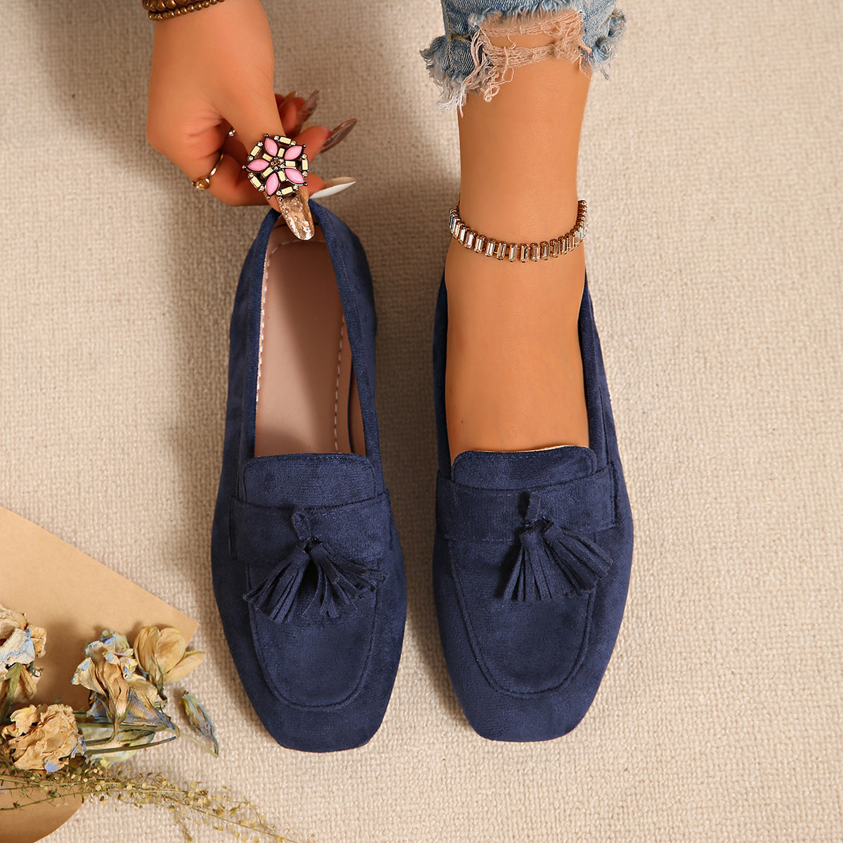 Orthopedic Comfort Ballet Flats – Soft Lightweight Everyday Slip-On Shoes