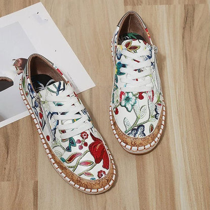 Camila | Orthopedic Floral Canvas Espadrille Sneakers – Lightweight Comfort